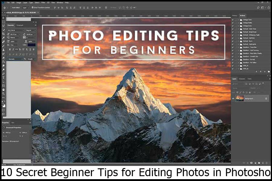 10 Secret Beginner Tips for Editing Photos in Photoshop