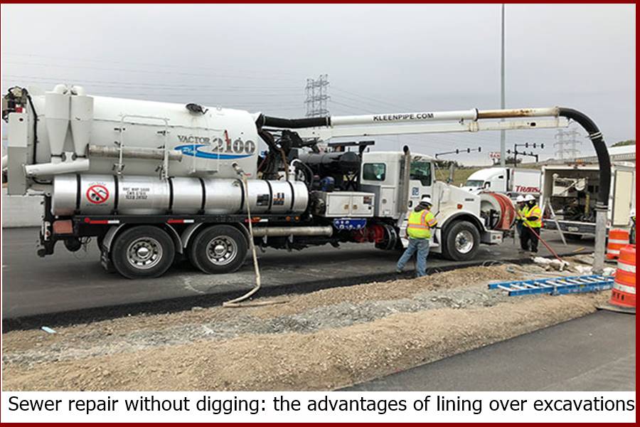 Sewer repair without digging: the advantages of lining over excavations
